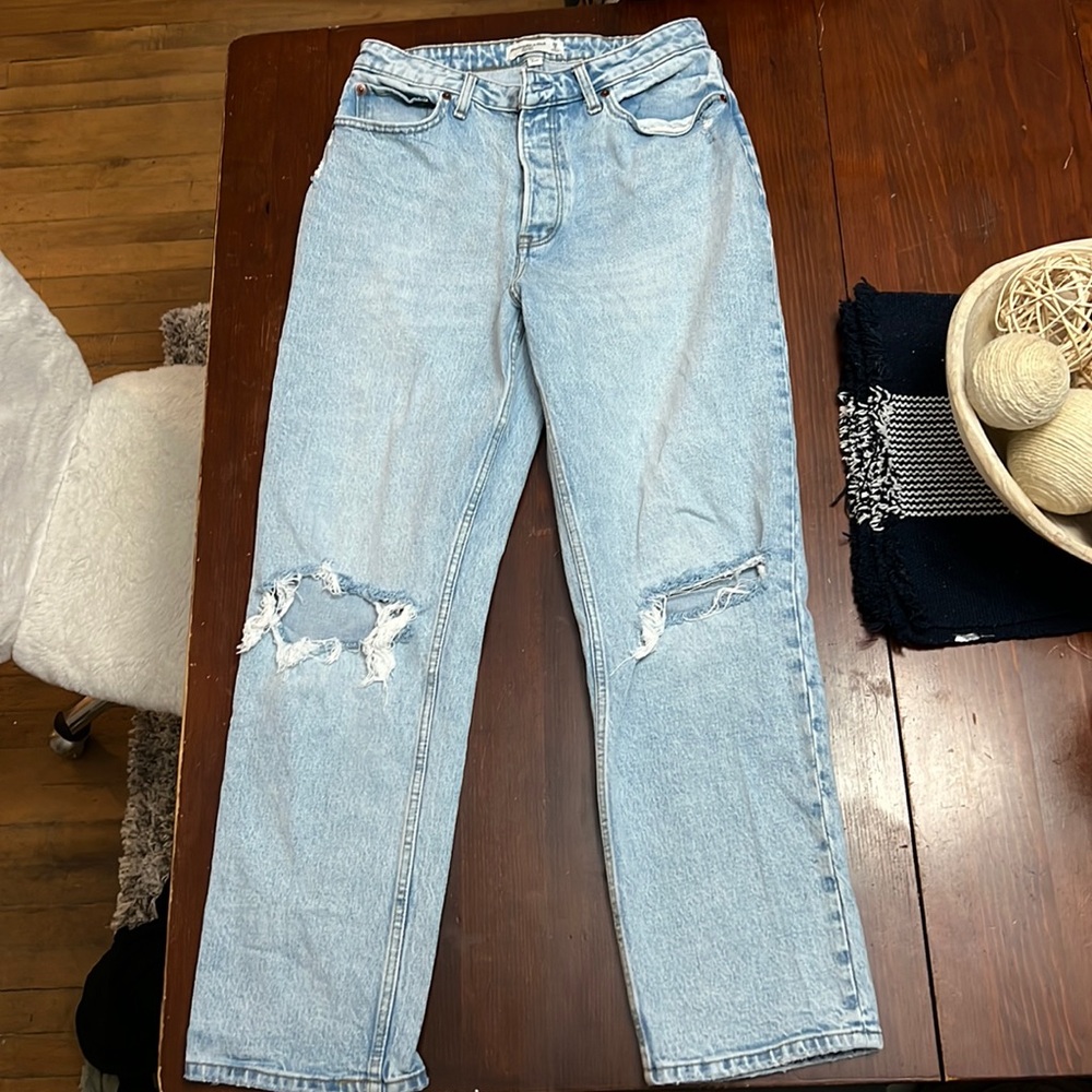 Abercrombie Curve Love Dad High Rise Jean